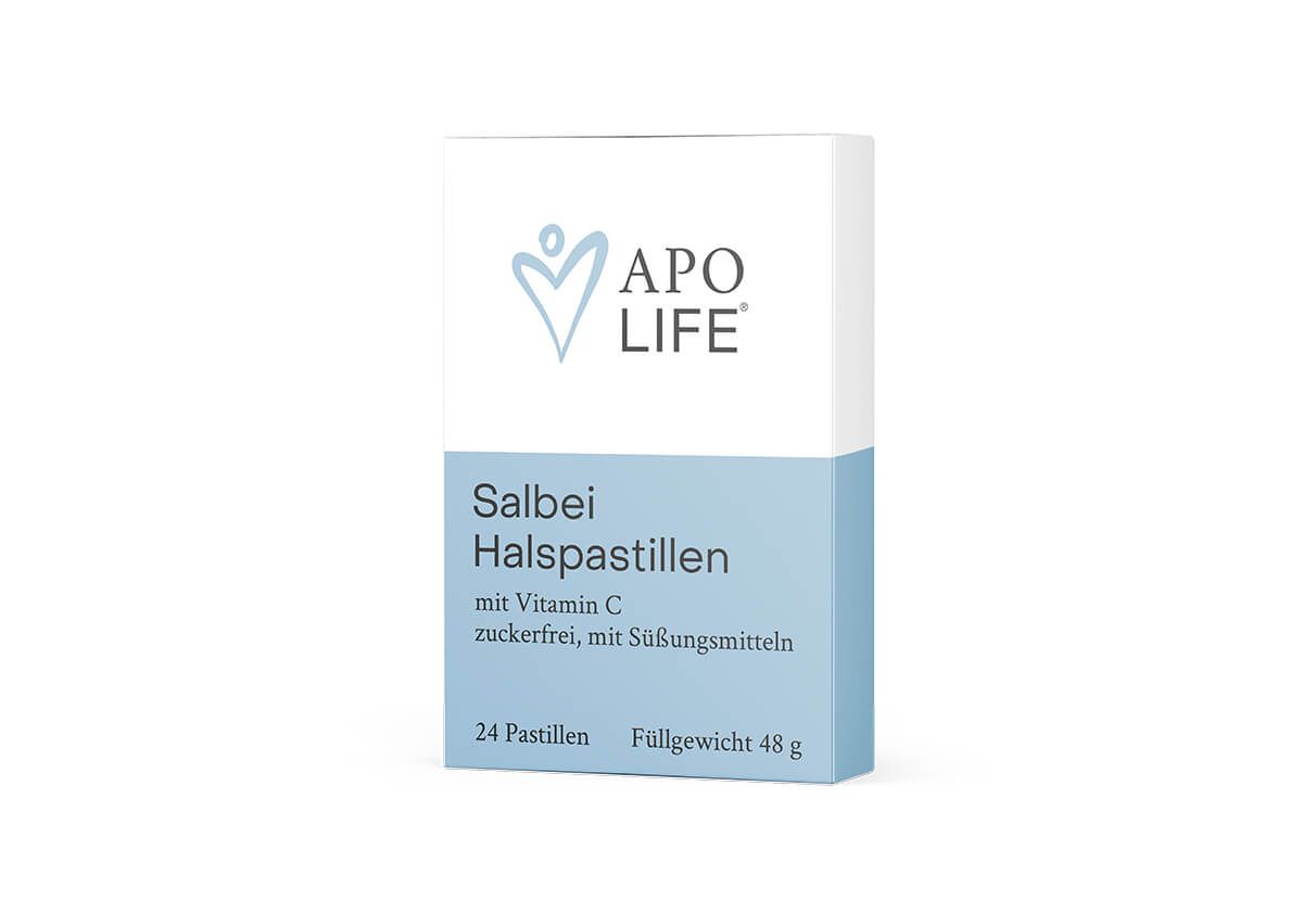 APOLIFE Salbei Halspastillen mit Vitamin C