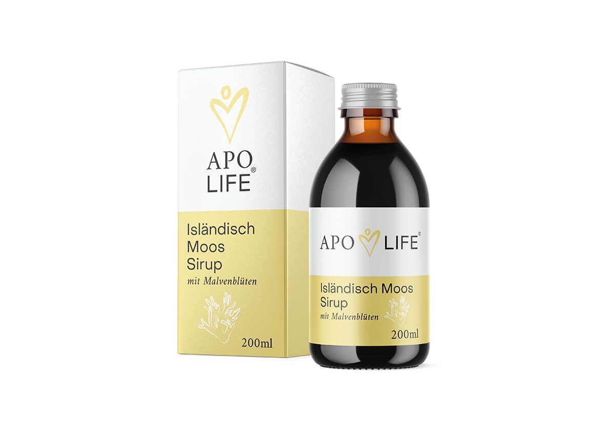 APOLIFE Isländisch Moos Sirup mit Malvenblüten